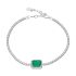 RECTANGLE EMERALD TENNIS BRACELET