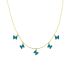 BLUE ENAMEL BUTTERFLIES NECKLACE