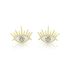 WHITE ENAMEL EYE EARRING