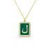 ENAMEL LETTER NECKLACE