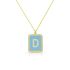 ENAMEL LETTER NECKLACE