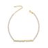 WHITE BEADED ANKLET