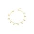 DANGLING TRIANGLE STONES ANKLET