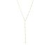 Y HALF STONE NECKLACE