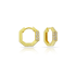 OCTAGON HOOP EARRING