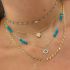 ENAMEL BEAD CHAIN NECKALCE