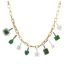 PAPERCLIP CHAIN NECKLACE WITH CHARMS