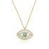 BAGUETTE STONE EYE NECKLACE