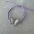 MOTHER OF PEARL BUTTERFLY THREAD BRACELET-SILVER