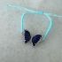 LAPIS BUTTERFLY THREAD BRACELET-SILVER