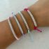 THREAD SILVER BAR BRACELET