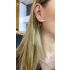 DANGLING BAGUETTE CHAIN EARRING