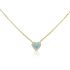 TINY ENAMEL HEART NECKLACE