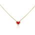 TINY ENAMEL HEART NECKLACE