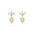 LOTUS WHITE DROP EARRING