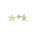 ENAMEL STAR STUD EARRING-WHITE